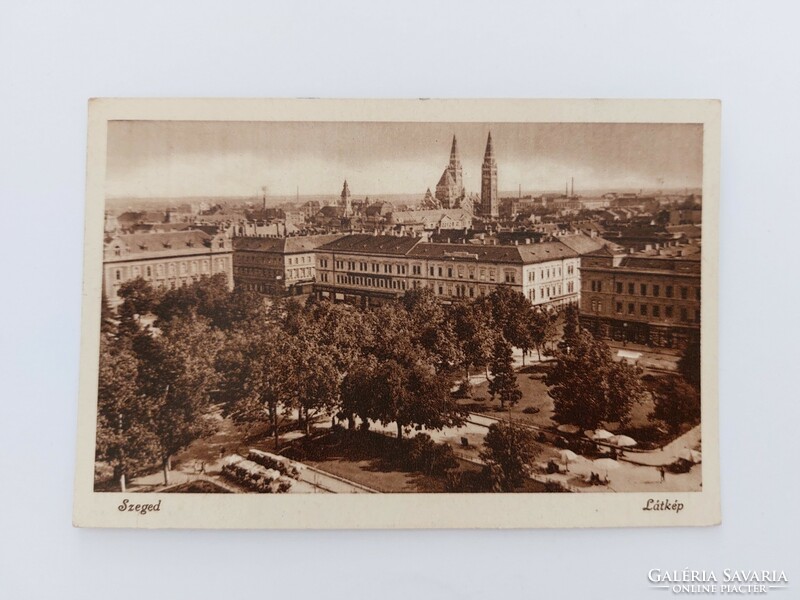 Régi képeslap fotó levelezőlap Szeged látkép