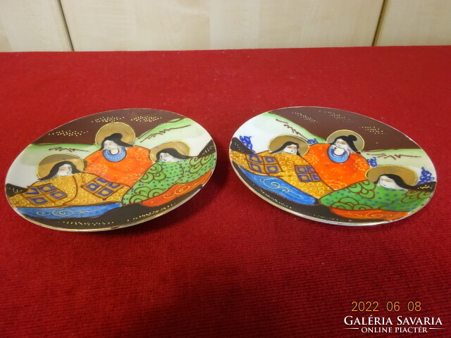 Japanese porcelain teacup placemat, two pieces for sale. He has! Jókai.