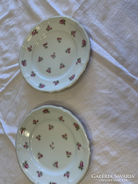 Antik Marie Lusie Seltmann Weiden 2 db dupla rózsás süteményes tányér
