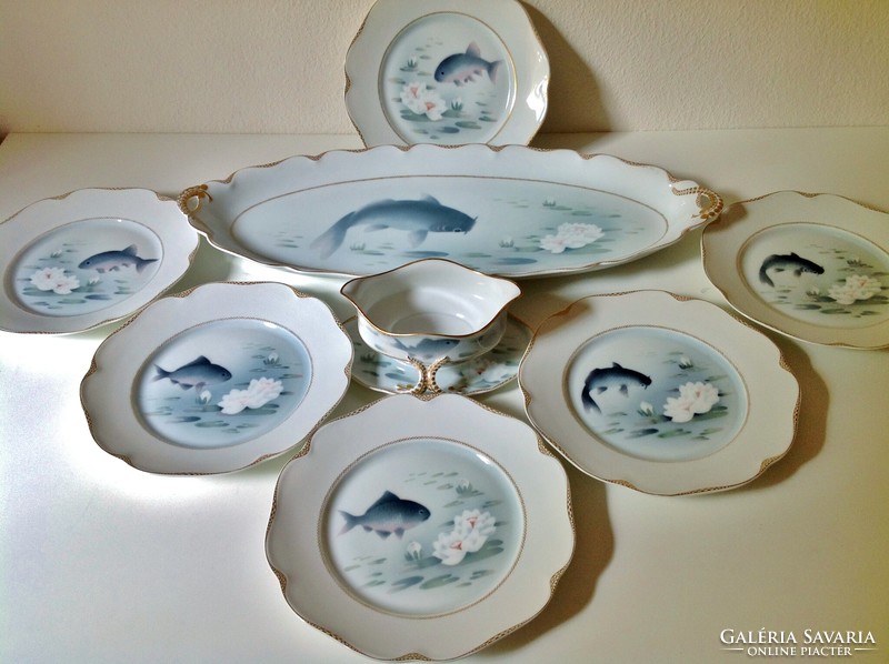 Antique rosenthal fish set - approx. 1910