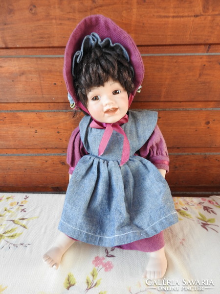 Vintage porcelain head and limb baby girl