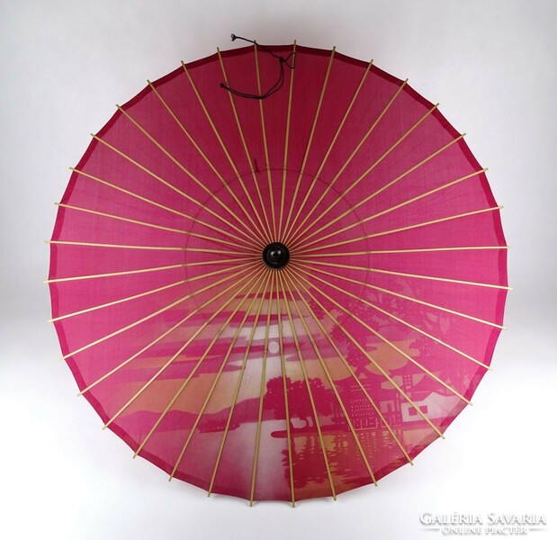 1J447 Antik keleti selyem ernyő napernyő