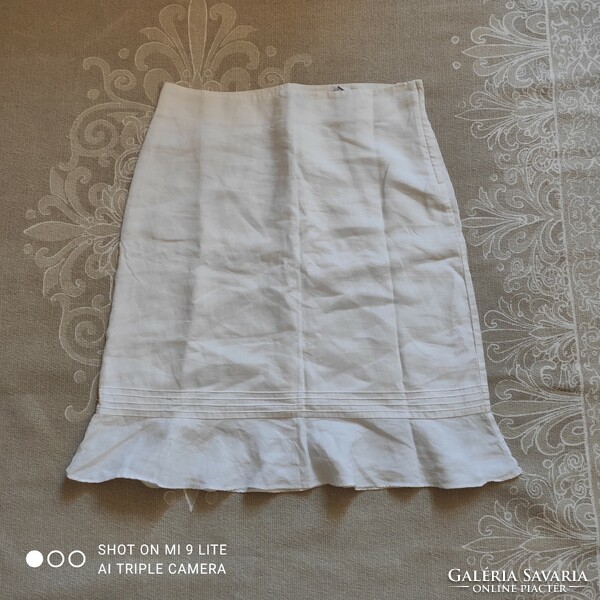 H & m 100% ramie skirt size 42