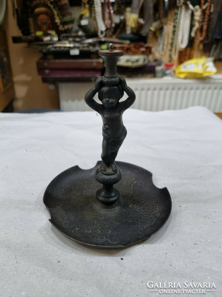 Old metal candlestick