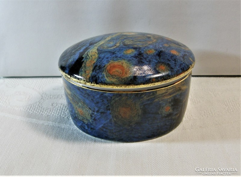 V. Van Gogh Goebel gyürűtartó porcelán doboz