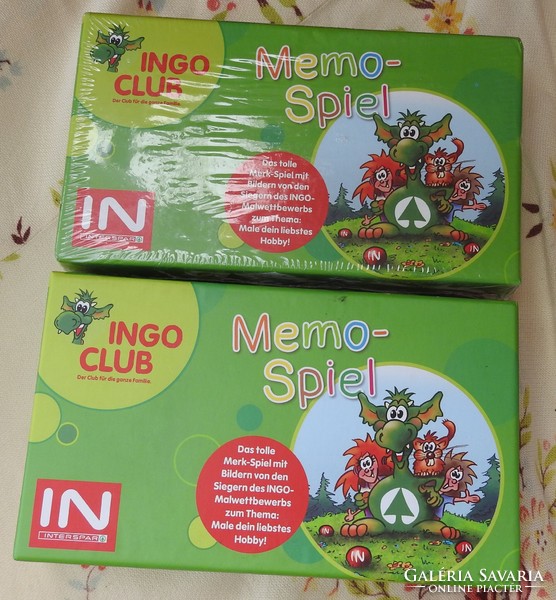 INGO CLUB - MEMO - SPIEL - INTERSPAR - memóriajáték - origi / új