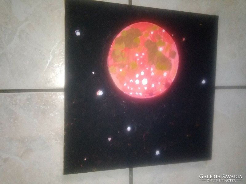 Chef Imre painting - blood moon