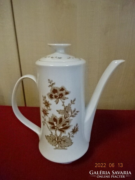 Lowland porcelain coffee pourer with brown pattern. He has! Jókai.