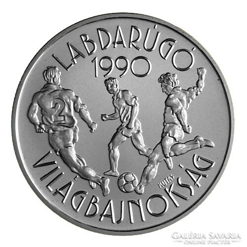1988. World Football Championship (iii.) HUF 500. Bu silver commemorative coin