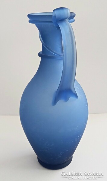 Roman glass vase copy glasgalerie cologne 1979, 23cm