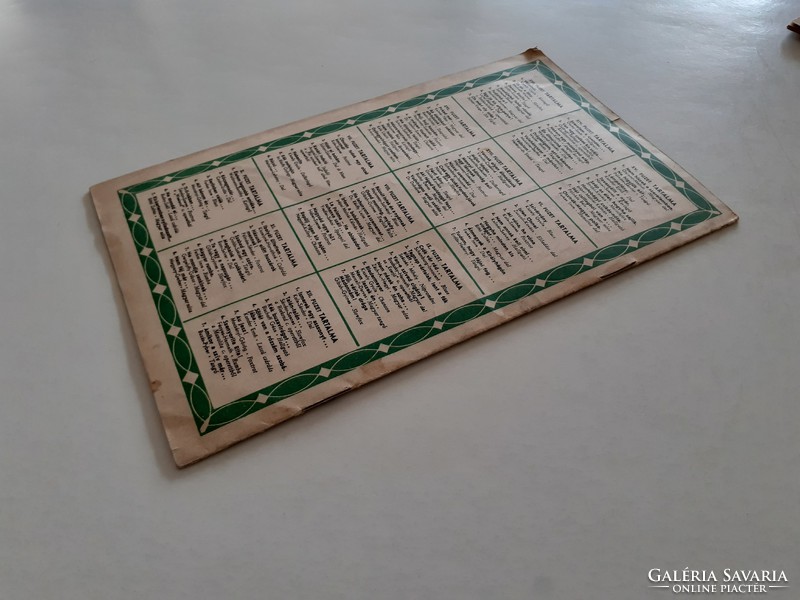 Régi kottafüzet 1933 Hangulat című zenei folyóirat 17. kotta