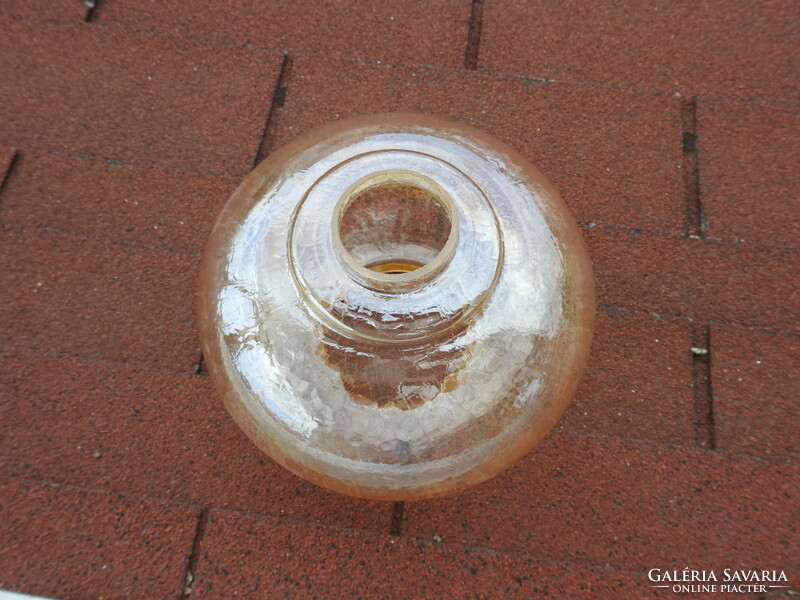 Mályvaszínű gömb fátyolüveg búra - lámpabúra