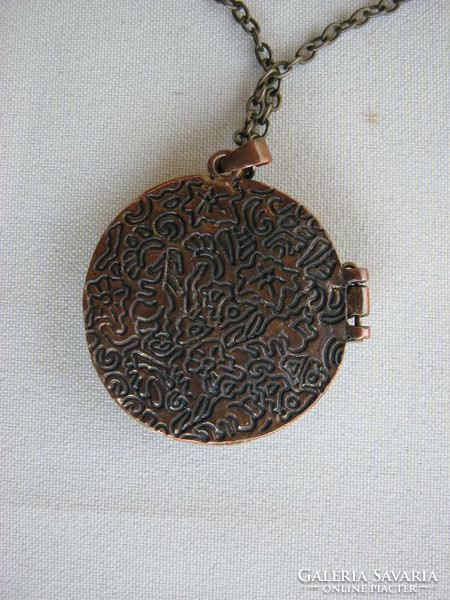 Vintage jewelry owl necklace with detachable pendant