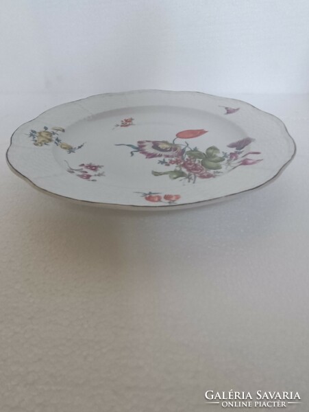 Antique Herend historicism floral plate
