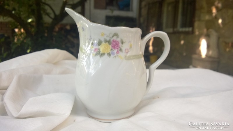 Beautiful shape and decoration -milk-jug-jug of creamy porcelain