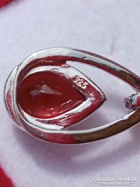 Garnet 925 silver pendant