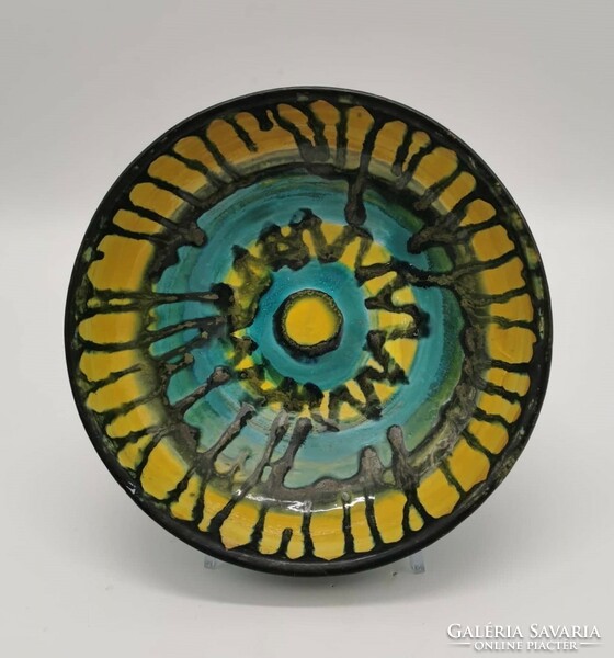 Retro 1. Laborcz mónika handicraft bowl 1., Marked, 20 cm