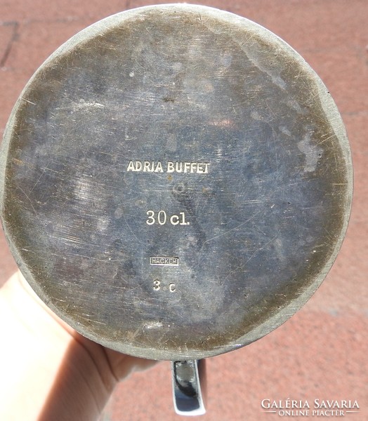 ADRIA BUFFET HACKER - antik alpakka kiöntő