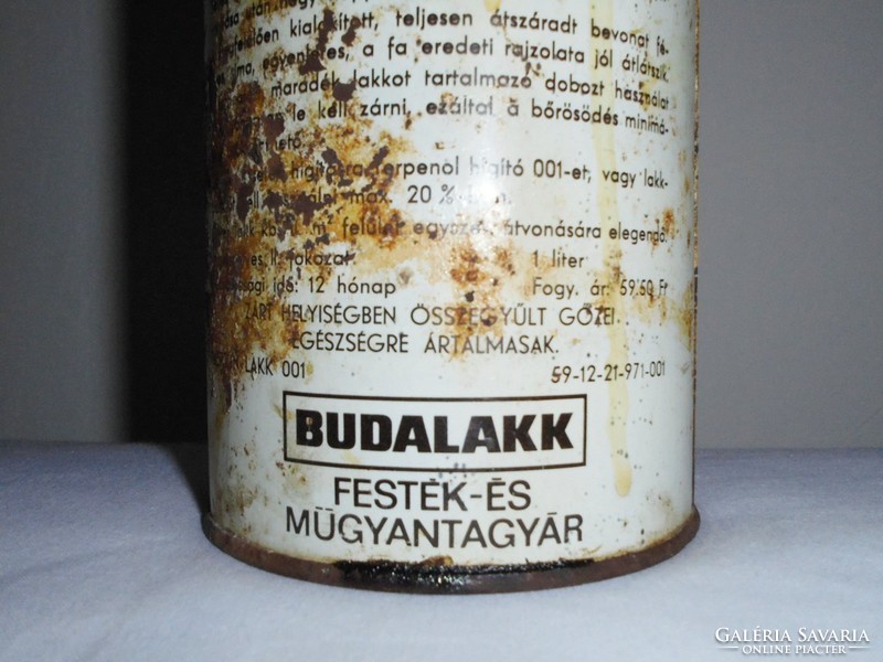 Retro paint box - neptune colorless varnish - budalak manufacturer - from 1970s