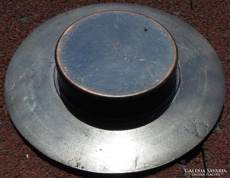 Applied Art Bronze Middle Table - Bowl - Embossed Scene