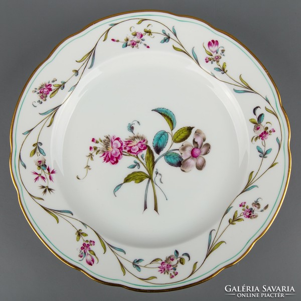 Antique Herend floral flat plate from 1910 ii. Collectible piece! # Mc0904