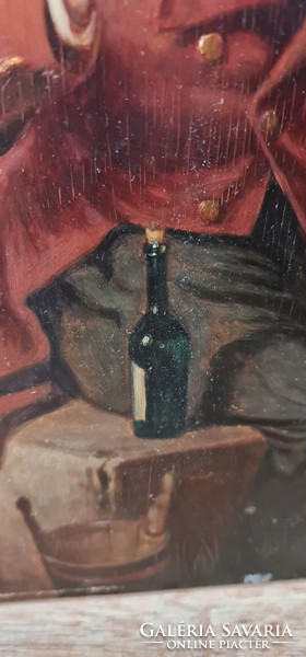 Mr. Wood Wine Painting