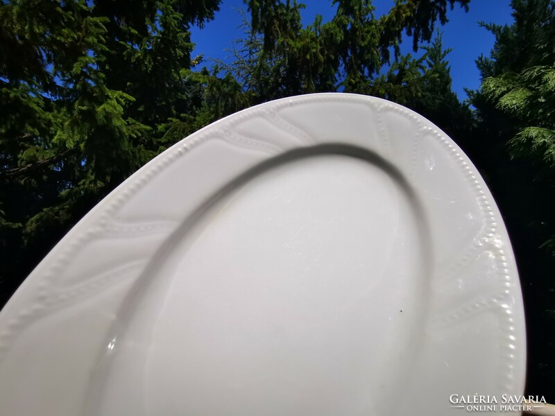 Antique oval serving bowl