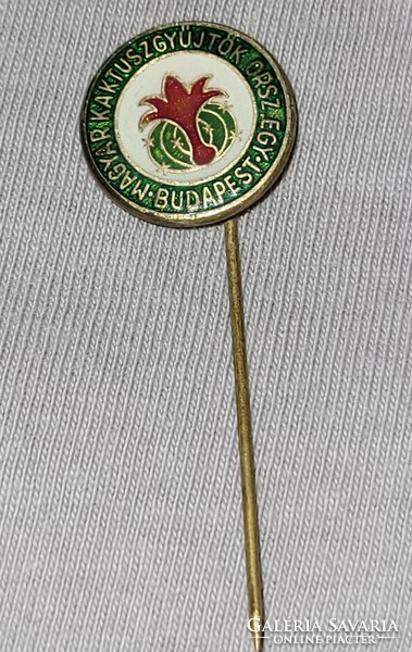 The national association of Hungarian cactus collectors Budapest 1971 badge