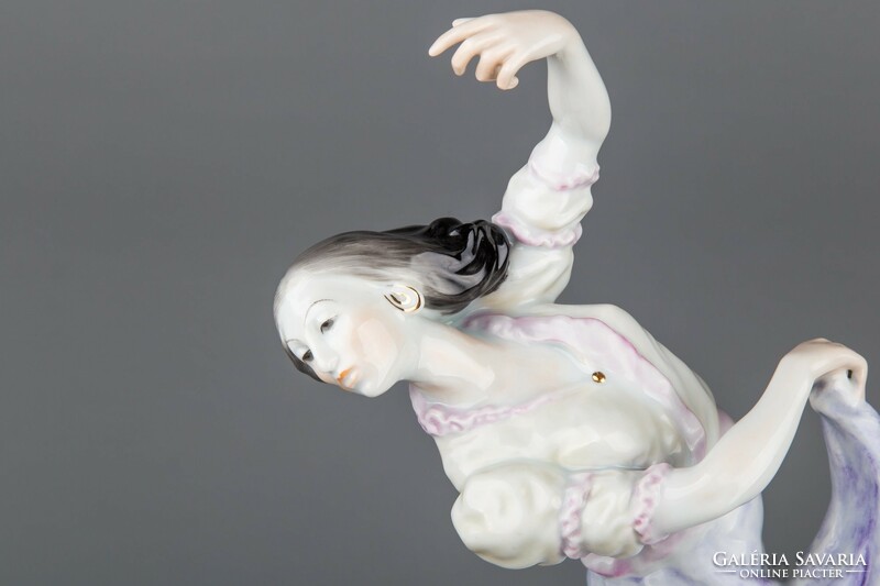 Herend large dancing gypsy girl figurine # mc0935