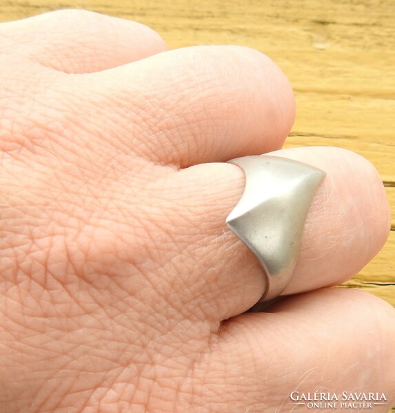 Régi ezüst iparművészeti gyűrű