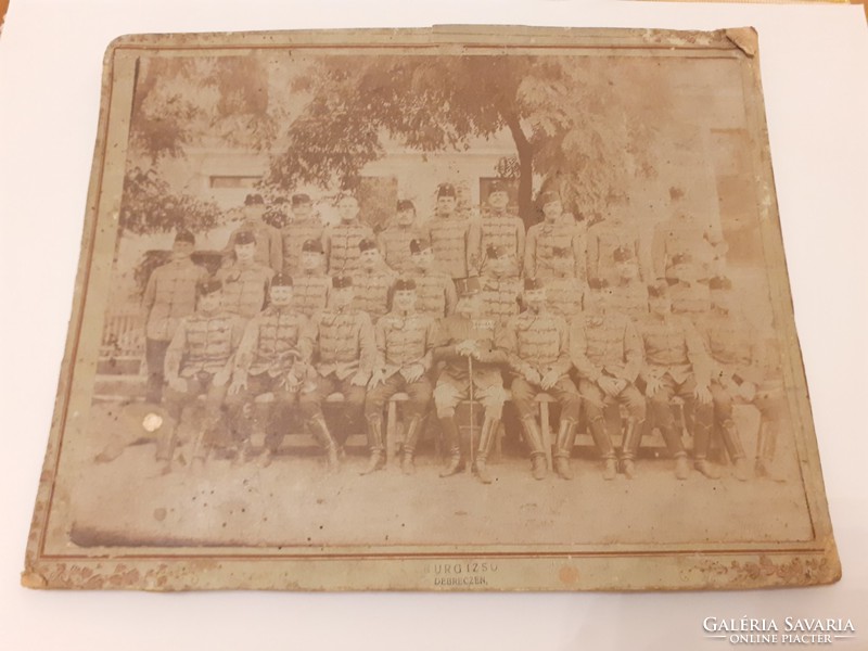 Old hussar group photo 1910 burg iso salt debrecen soldier photo photo