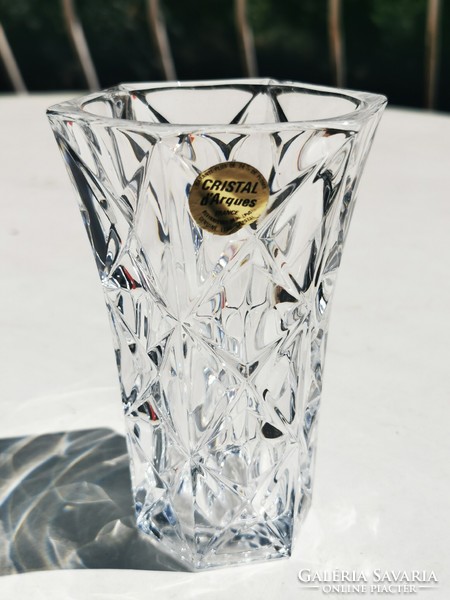 French crystal vase