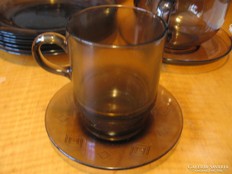 Smoke colored glass acid italy mug