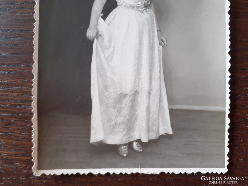Régi női fotó 1948 vintage fénykép hölgy