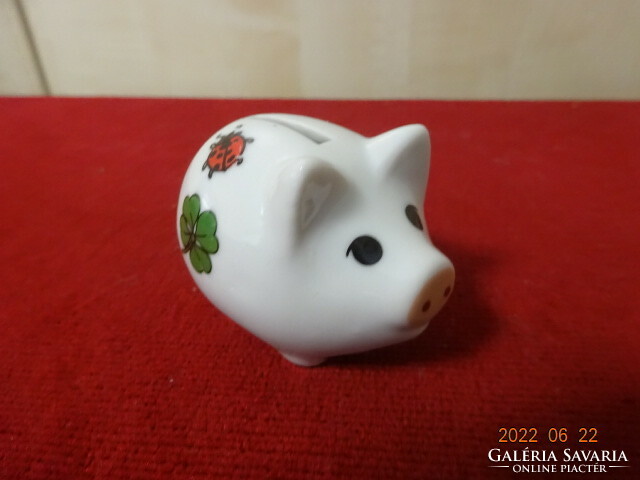 German porcelain figurine, luck pig - money box. He has! Jókai.