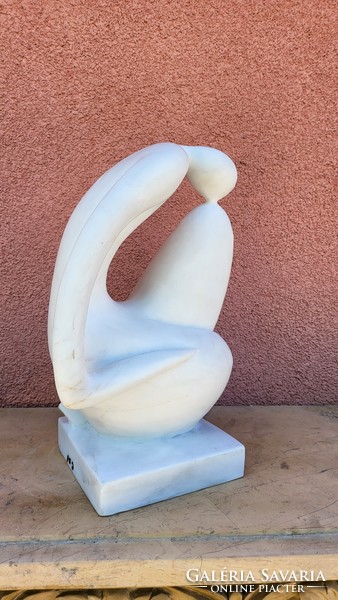 Artistic abstract french marble sculpture