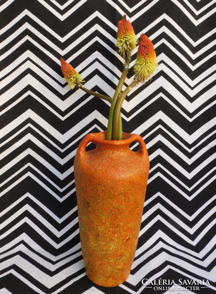 Pesthidegkút ceramic floor vase - mid century - 45 cm