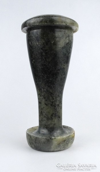 1J561 old marble vase 21.5 Cm