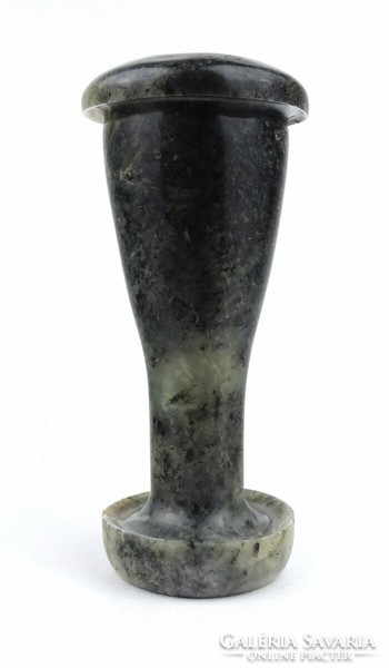 1J561 old marble vase 21.5 Cm