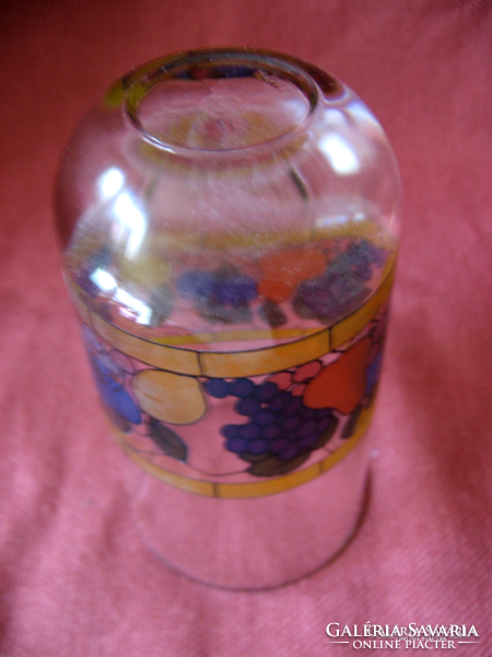 Retro fruit pattern tiffany by avir italy long drink in glass vase
