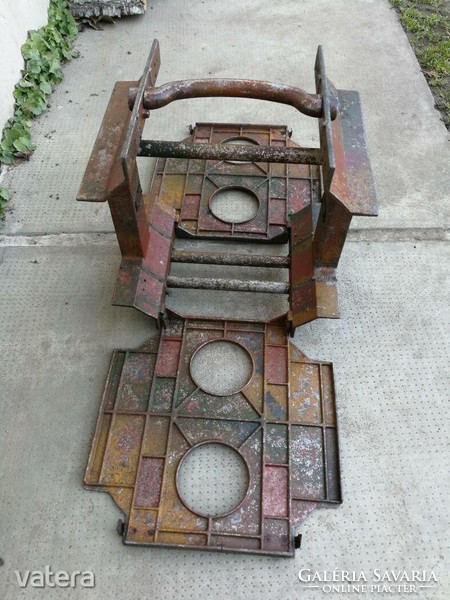 German early double aluminum teller mine shaft with crate