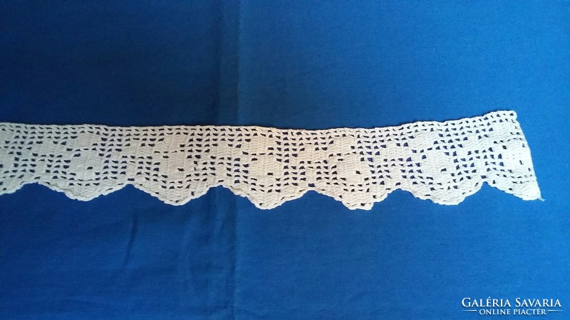Old crocheted wardrobe strip, shelf strip