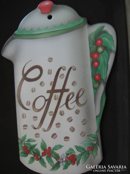 Vintage delta g.D. Melamine made in italy serving tray, ornament plank coffee pot shape