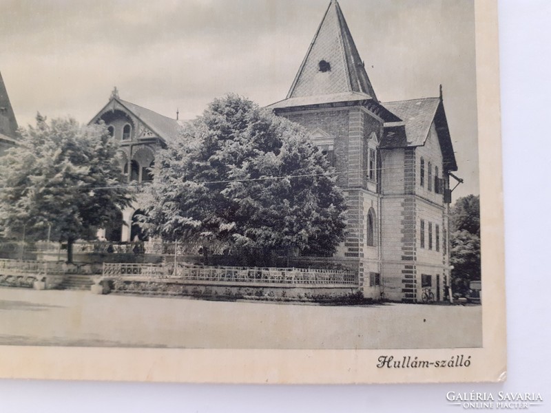 Régi képeslap 1947 Keszthely Hullám szálló fotó levelezőlap