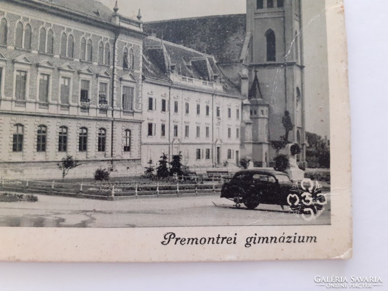 Régi képeslap Keszthely Premontrei gimnázium fotó levelezőlap