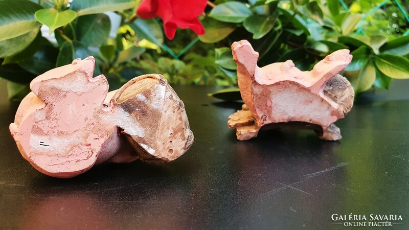 2 pcs. An interesting ceramic pig figure. 7 cm wide, 5 cm. They are tall. HUF 1200/ pc.