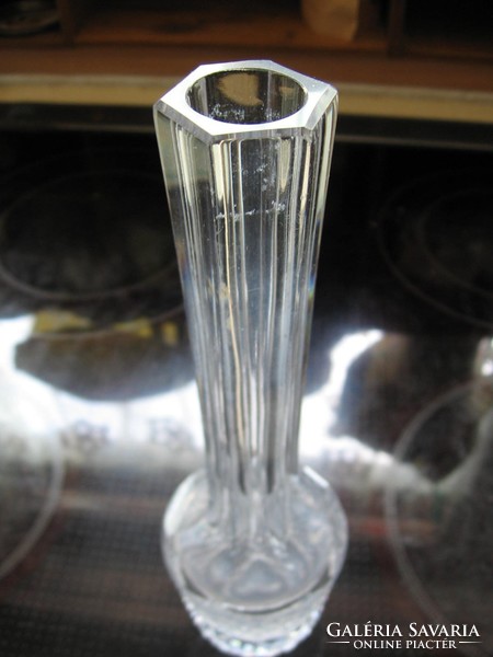 Art deco kristály szálas váza