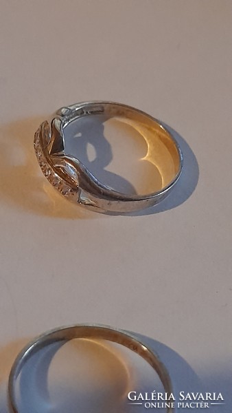 2 db ezüst gyűrű