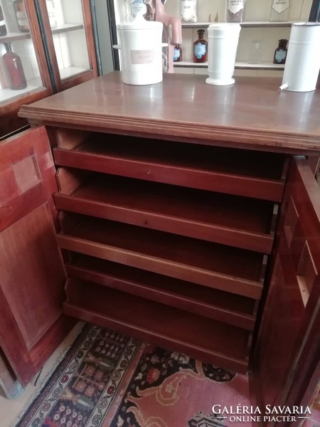 Writing secretary, writing chest of drawers, early 20th century, original hardwood furniture, multi-drawer cabinet