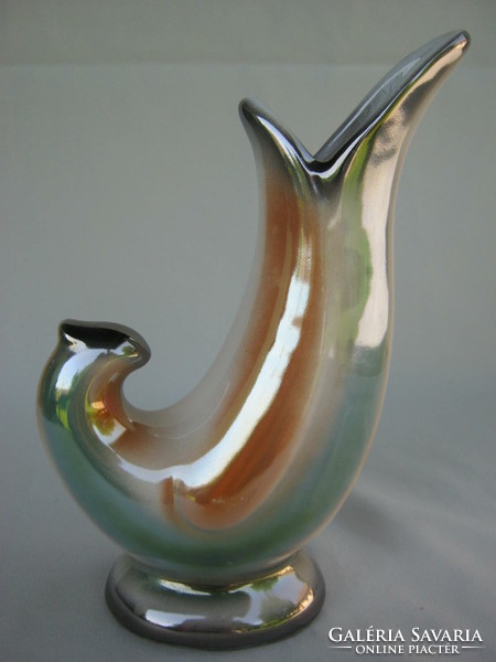 Retro ... iparművészeti kerámia madár alakú váza